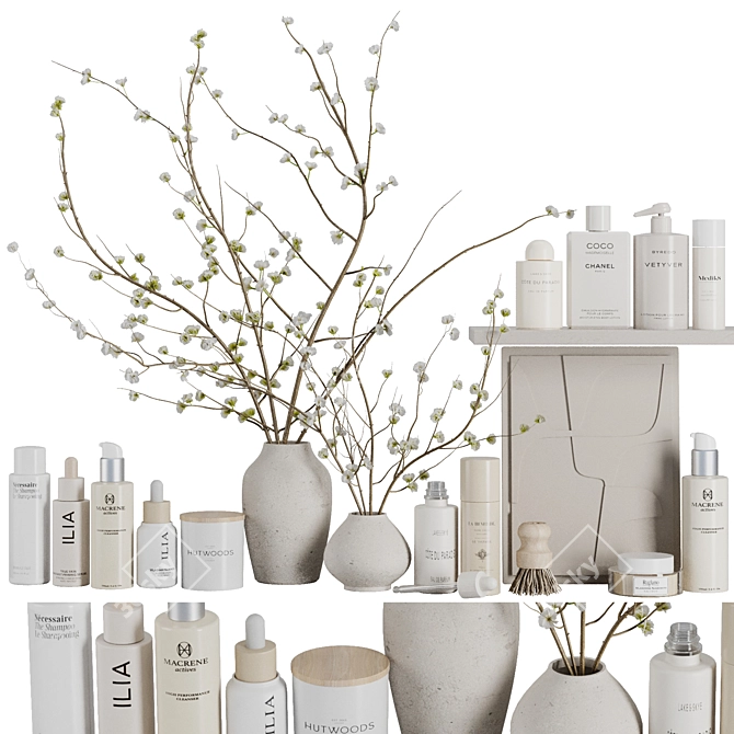 Modern Bathroom SetV28 Accessories 3D model image 2