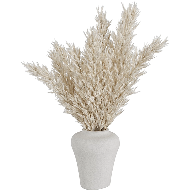 Elegant Pampas Vase Set49 3D model image 3