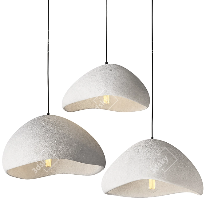 Cloud-inspired Pendant Lighting 3D model image 1