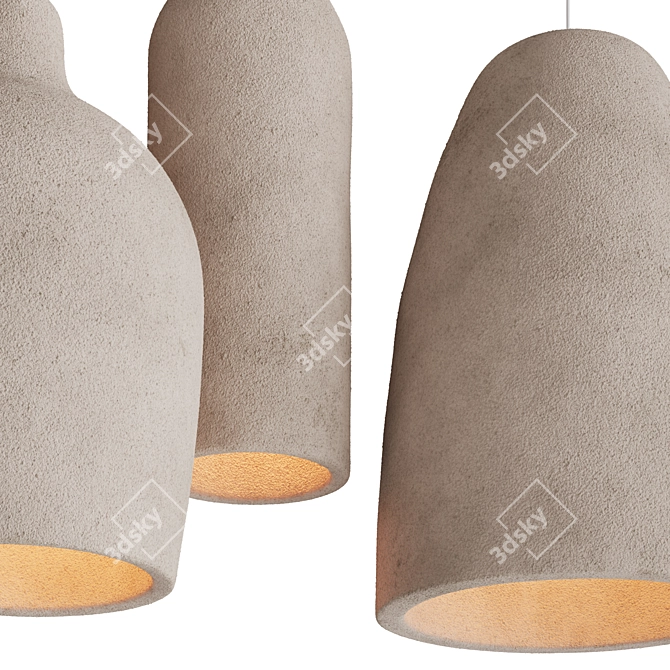 Japanese Wabi Sabi Pendant Lights 3D model image 8