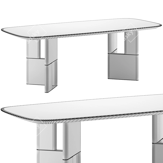 Morica Design Tetris Dining Table 3D model image 5