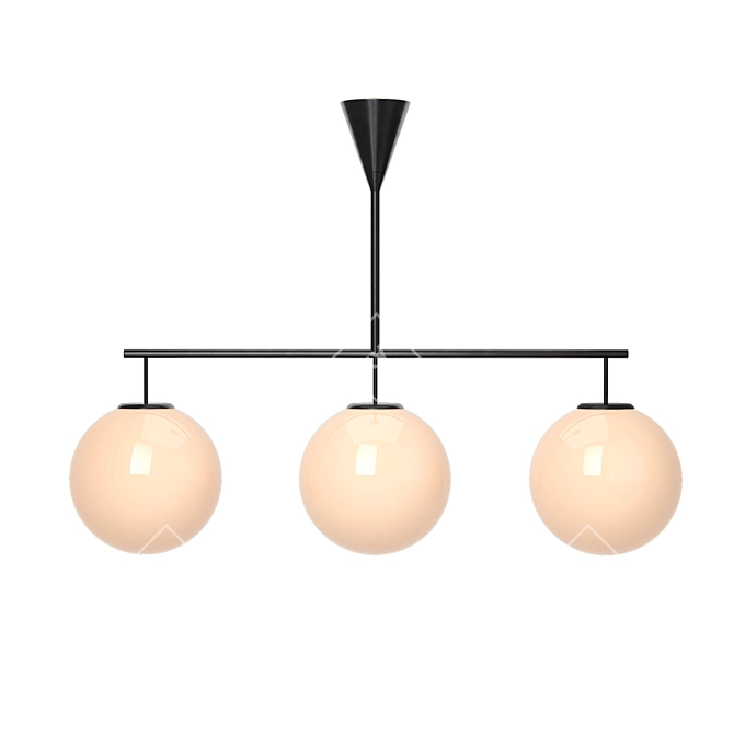 Ardsley Linear Chandelier: Elegant Illumination 3D model image 2