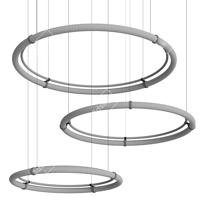 Circular Lights Trio: Henge Legacy 3D model image 10