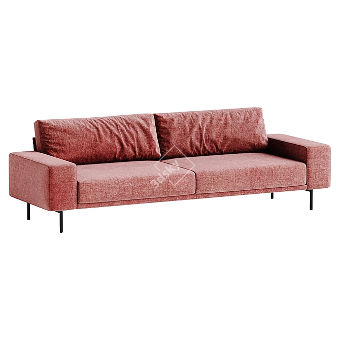 Modern 3D Max Piu Sofa 3D model image 2