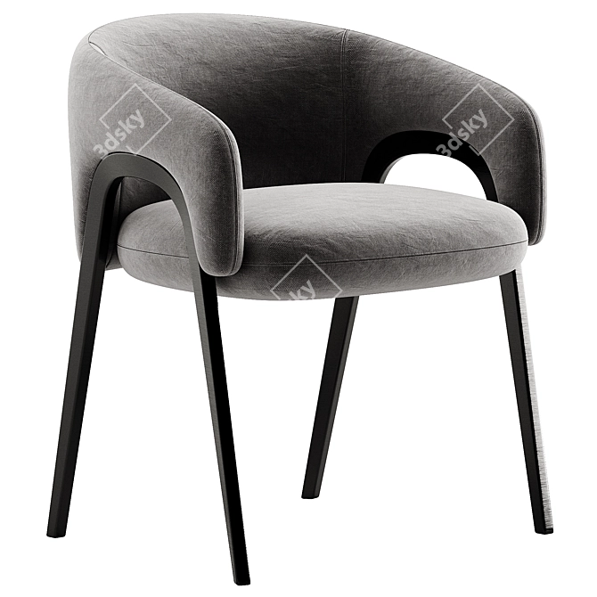 Modern ALLEY Chair by Bonaldo 3D model image 1