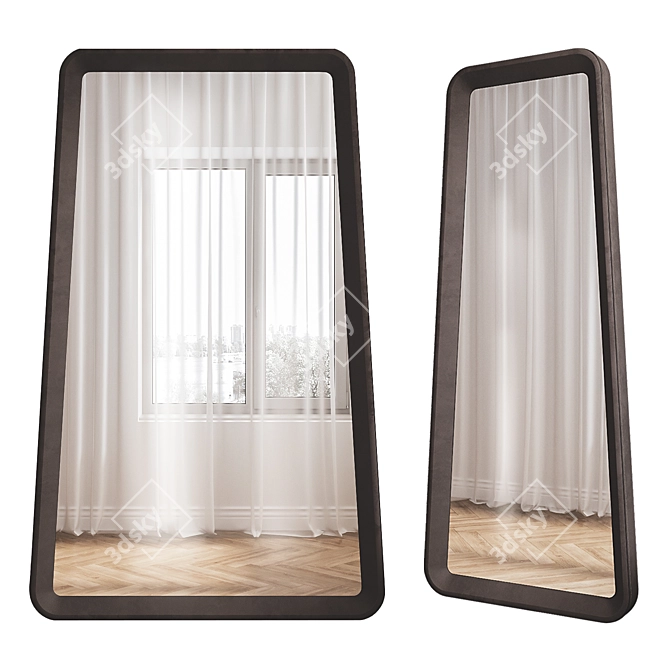 Elegant Barberini Mirror Collection 3D model image 2