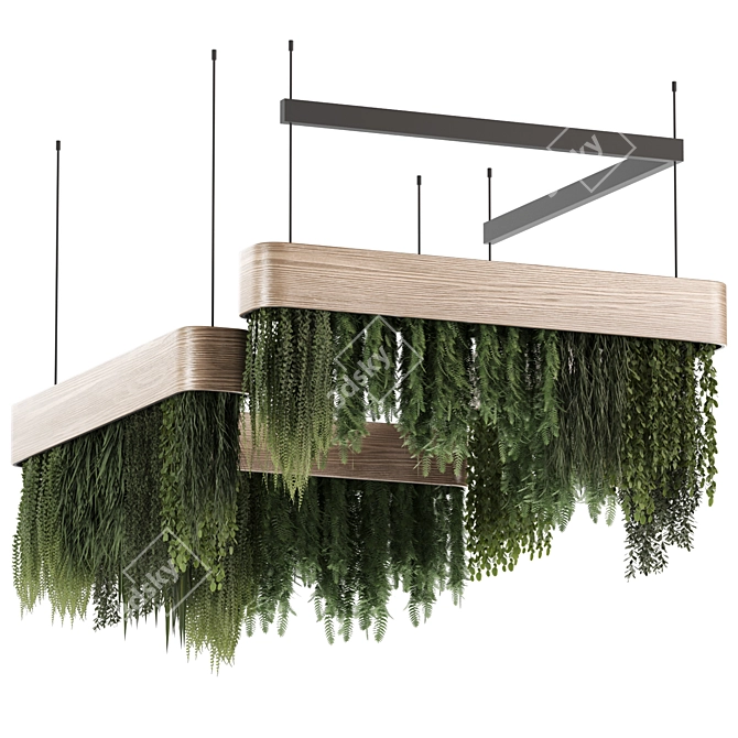 High-quality Hanging Indoor Plants 3D model image 1