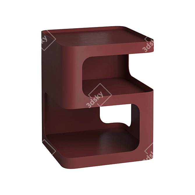 Brum Bedside Table 40x40x50 cm 3D model image 1