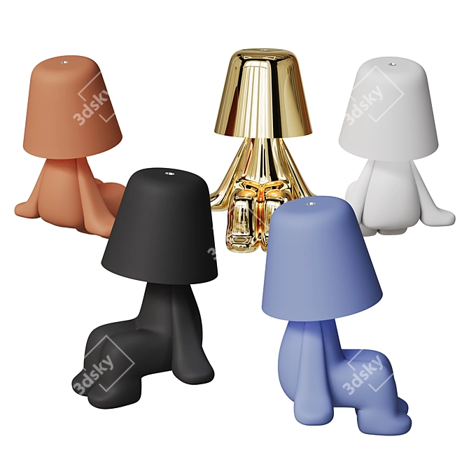 QEEBOO Unique Decorative Sweet Brothers SAM 3D model image 3