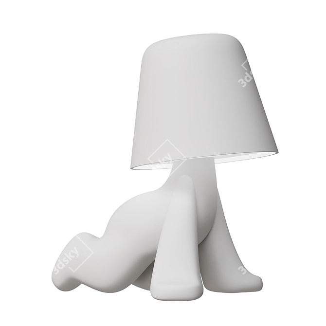 Modern Design Sweet Brothers Sculpture 3D model image 1