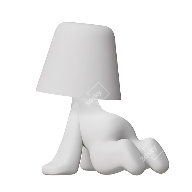 Modern Design Sweet Brothers Sculpture 3D model image 2