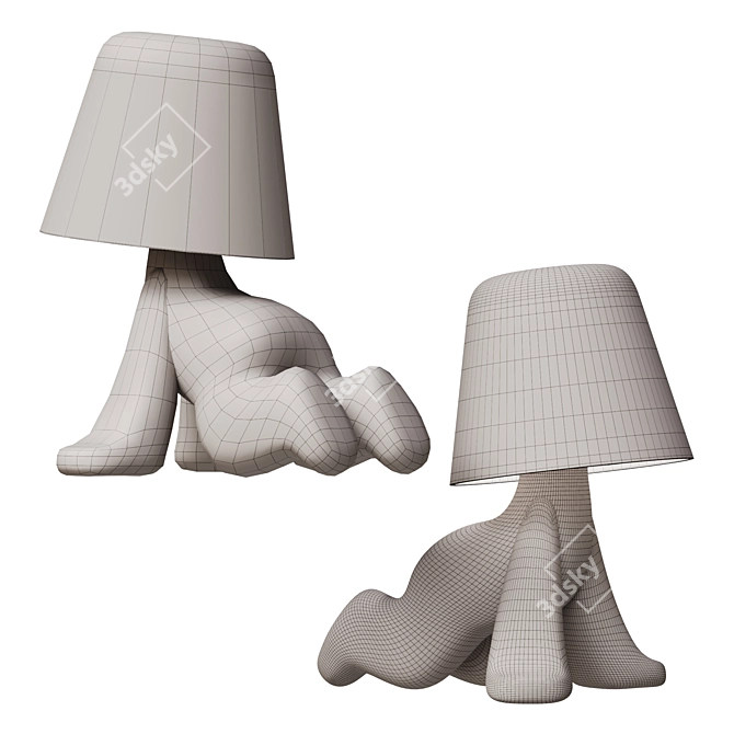 Modern Design Sweet Brothers Sculpture 3D model image 4