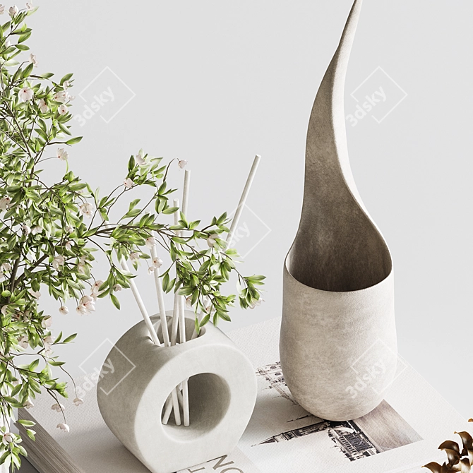 Elegant Decor Set H114 3D model image 5