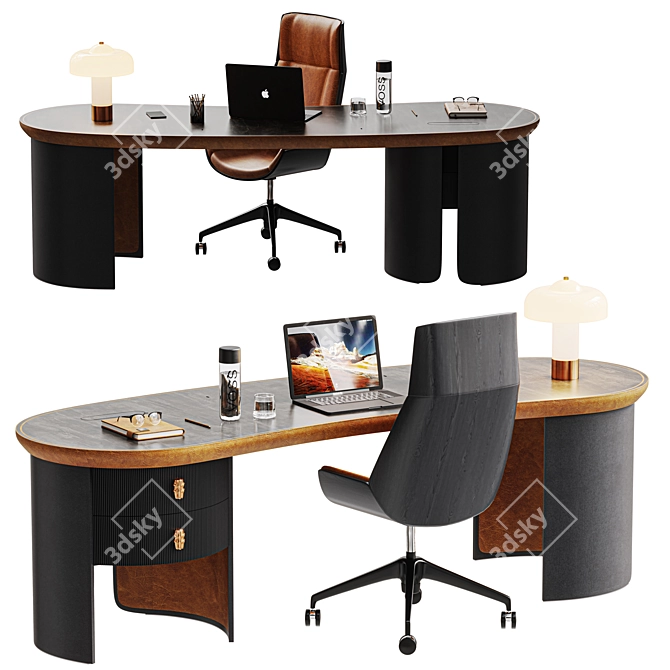 1. Executive Leather Office Chair - Ergonomic Luxury
2. Refurbished MacBook Pro - Space Grey M1
3. Cont 3D model image 8