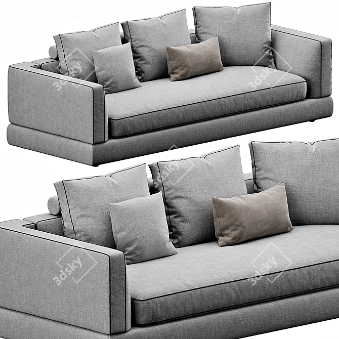 Bonaldo Liam Sofa: Modern Comfort 3D model image 1