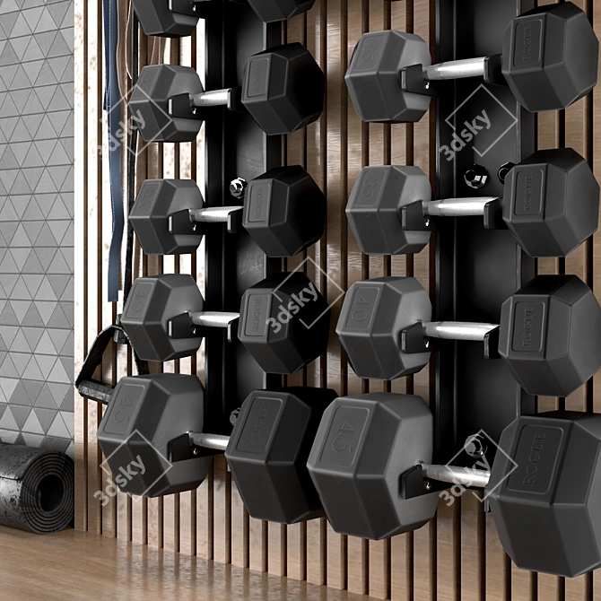 Fitness Home Decor Set 51 3D model image 5