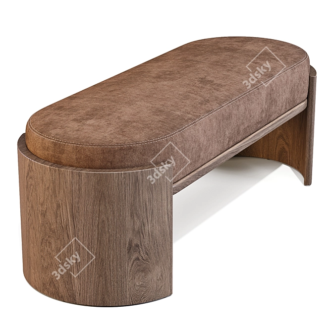 Parla Hug Bench: Lounge Relaxation 3D model image 3