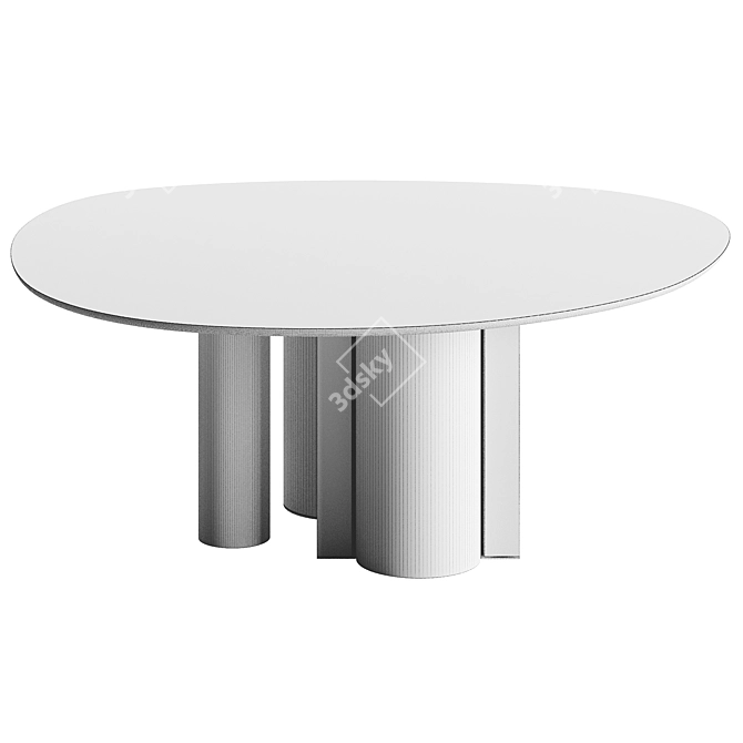 Modern NUCLEO Lounge Table 3D model image 6