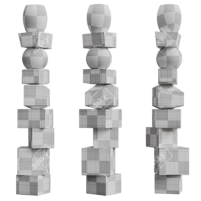  Totem Sculpture Joel Escalona 12 3D model image 5