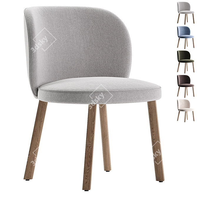 Modern Stanford Chair by Jardan 3D model image 1