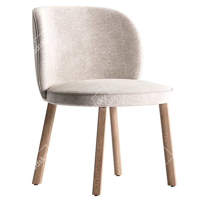 Modern Stanford Chair by Jardan 3D model image 2
