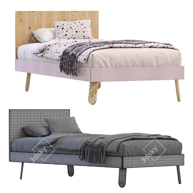 Modern NIDI Single Bed 2013 3D model image 6