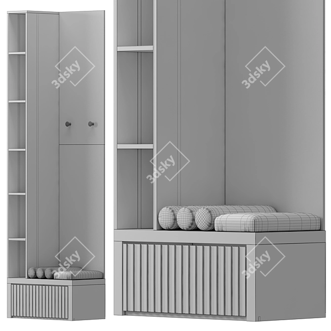 Multi-Option Hallway 20 Suites 3D model image 5