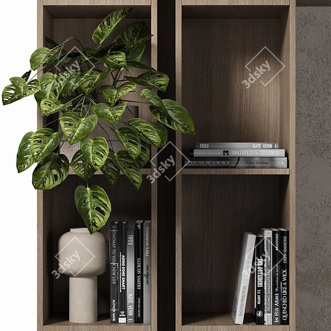 Elegant TV Wall Unit 2015 3D model image 3