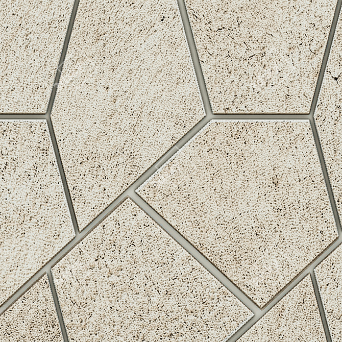 Eternum Gold Kaleido Mosaic Tiles 3D model image 3