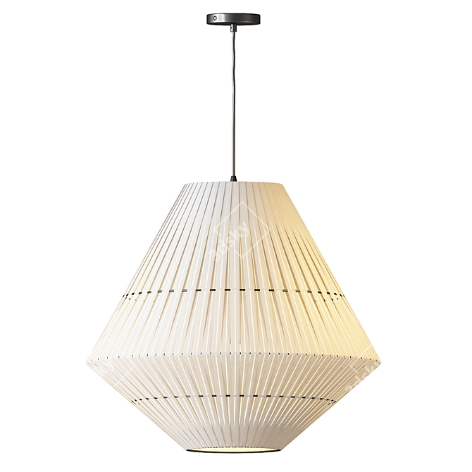 Elegant Kahdu Pendant Lights 3D model image 1