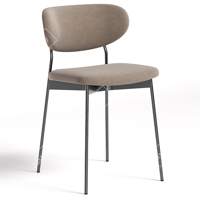 Modern Beige Chair - 2013 3D model image 3