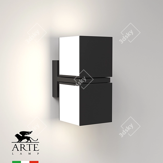 Urban Outdoor Wall Light Fixture 3D model image 3