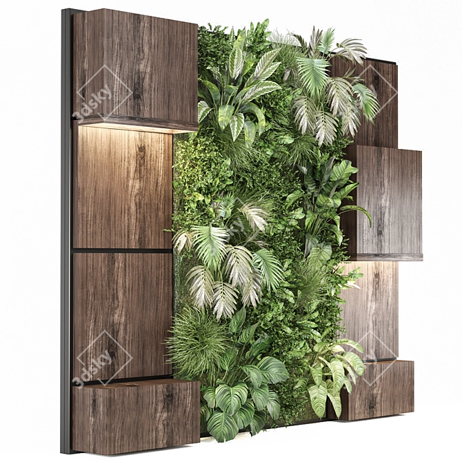  Indoor Wall Vertical Garden Set 3D model image 5