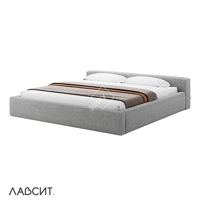 Luxury Minimalist Bed Casper 3D model image 1