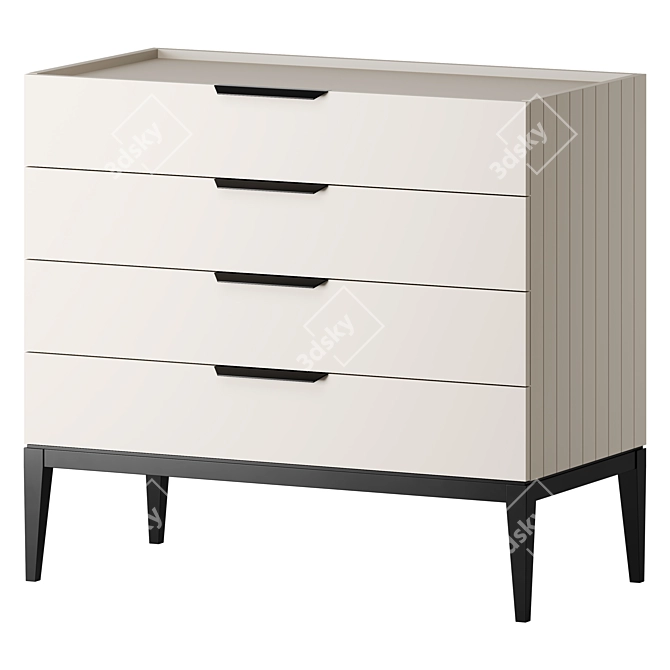 Dantone Home Metropolitan Dresser in Clay 3D model image 4