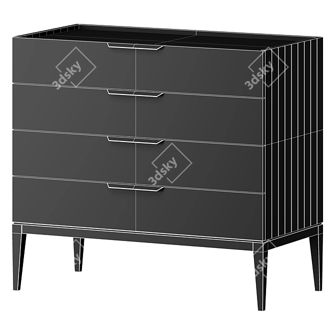 Dantone Home Metropolitan Dresser in Clay 3D model image 6