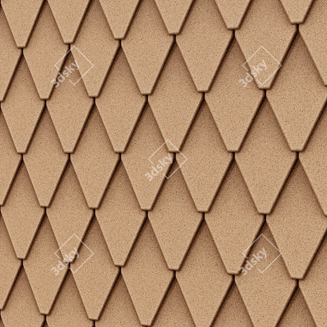 Nordgrona Cork Tile Collection 3D model image 5