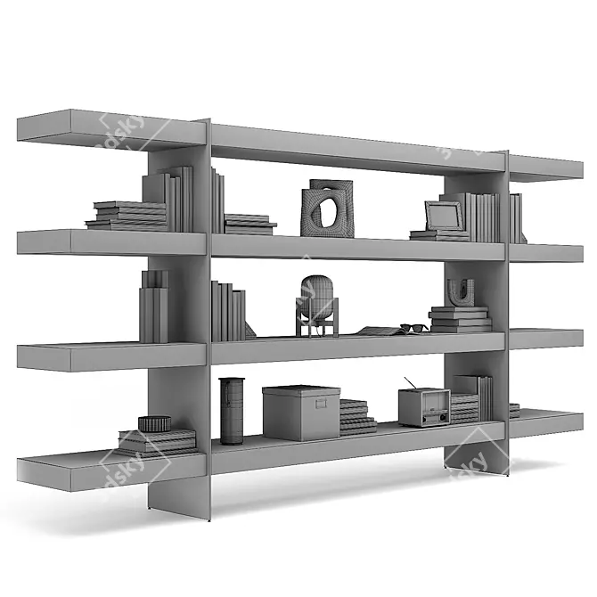 Elegant CasaDesus Barcelona Shelving 3D model image 10