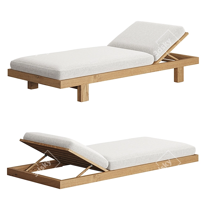 Pure Elegance Lounger Set 3D model image 4