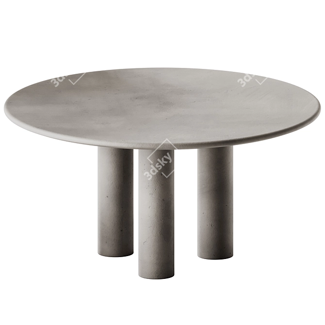 Modern Concrete Napa Dining Table 3D model image 3