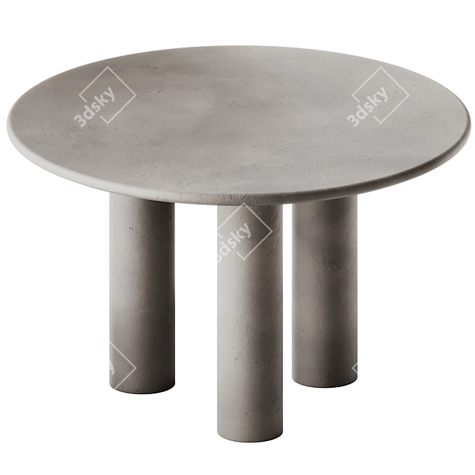 Modern Concrete Napa Dining Table 3D model image 4