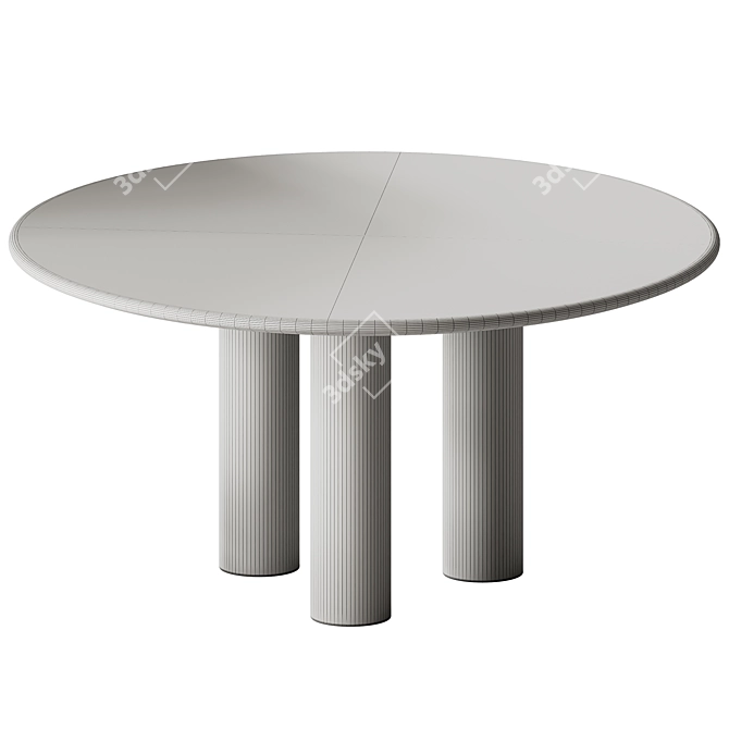 Modern Concrete Napa Dining Table 3D model image 5