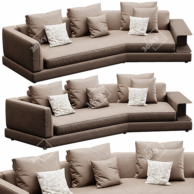 Modern Comfort: Bonaldo Liam Sofa 3D model image 7