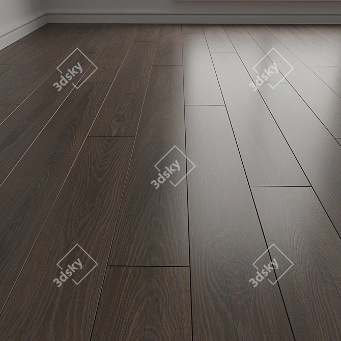 Espresso Carpenter Oak Parquet 3D model image 1