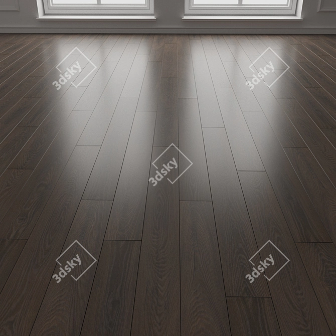 Espresso Carpenter Oak Parquet 3D model image 3
