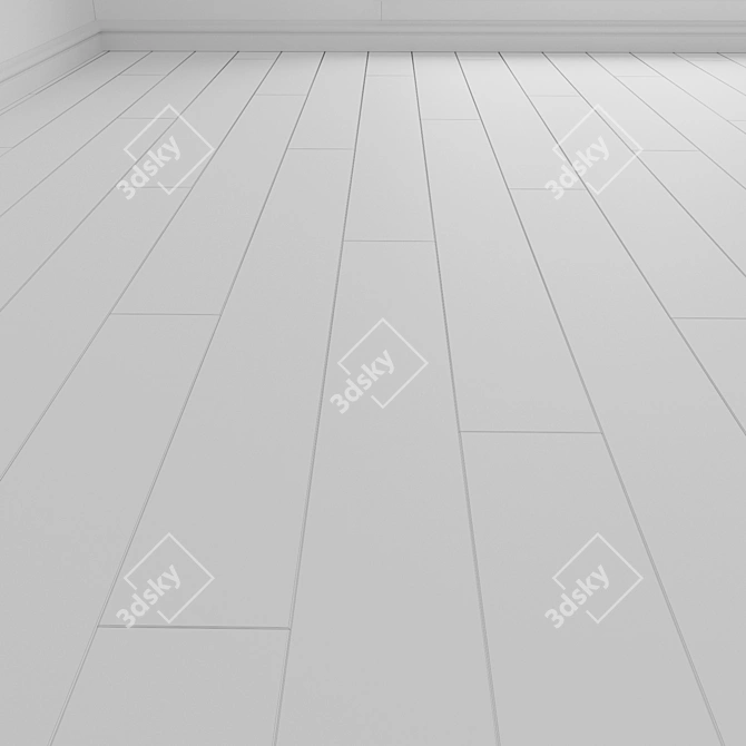 Espresso Carpenter Oak Parquet 3D model image 4