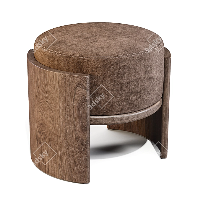 Parla Round Relaxing Seating Solution 3D model image 3