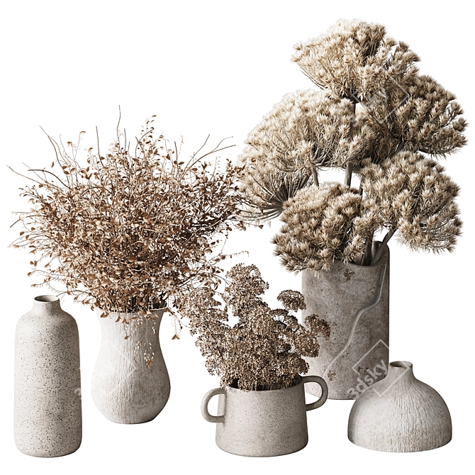 Dried Bouquet H36 3D Model 3D model image 1
