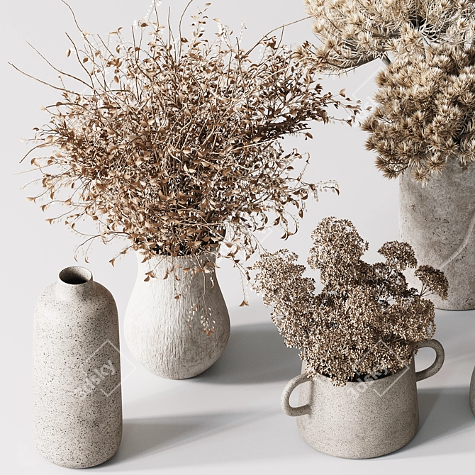 Dried Bouquet H36 3D Model 3D model image 3