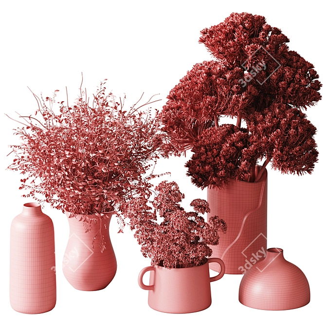 Dried Bouquet H36 3D Model 3D model image 6